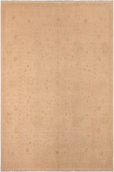 handmade Traditional Kafkaz Beige Tan Hand Knotted RECTANGLE 100% WOOL area rug 8 x 10